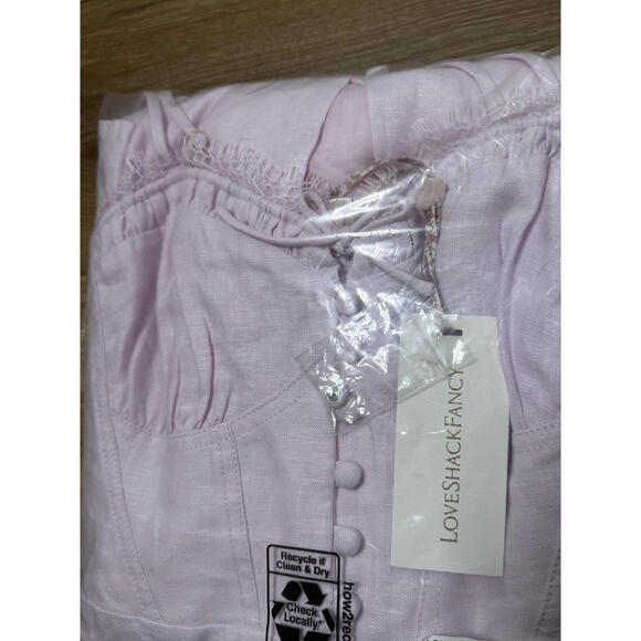 NWT! LoveShackFancy Linella Dress in Ballerina Pink Size 6 - Picture 7 of 7